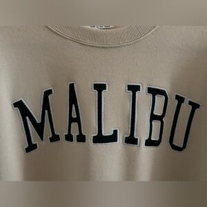 Reflex The Malibu California Sweatshirt // Bone/Green // Size Large